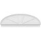 Ekena Millwork Elliptical 4 Spoke Architectural Grade PVC Combination Pediment, 70"W x 24-3/8"H x 2-3/4"P PEDPC070X245ELL04 - alternate 2
